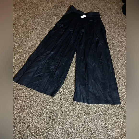 BANANA REPUBLIC LINEN-BLEND PALAZZO PANT - Picture 8 of 11